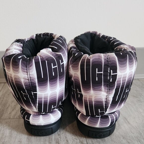 NEW Womens 6 UGG Logo  puffer classic Short maxi wave length boots - Picture 9 of 10